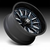 XD Series XD865 Phoenix Metallic Blue Milled Custom Truck Wheels 2