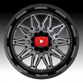 XD Series XD859 Gunner Machined Black Grey Tint Custom Truck Wheels Rims 4