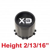 XDPL120CPS-2-SB/ Push Thru Satin Black Cap for D1205BASE2-SB Satin Black Bolt On 4