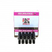 18018BC-20/ Gorilla 5-Lug Black 17mm Hex Bolt Kit