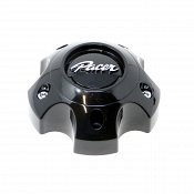 89-9754BKH / Pacer Gloss Black Bolt-on Center Cap for 5x4.5 Bolt Pattern