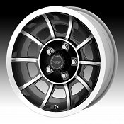 American Racing VN47 Vector Machined Anthracite Custom Wheels Ri