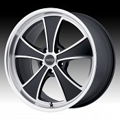 American Racing VN807 Mach 5 Machined Black Custom Wheels Rims