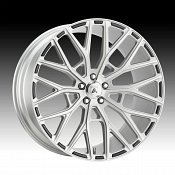 Asanti Black Label ABL-21 Brushed Silver Custom Wheels Rims