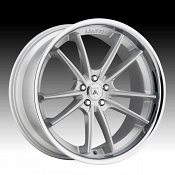 Asanti Black Label ABL-23 Brushed Silver Custom Wheels Rims