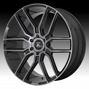 Asanti Black Label ABL-28 Baron Machined Black Grey Tint Custom Wheels Rims