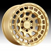 Black Rhino Chamber Matte Gold Custom Truck Wheels