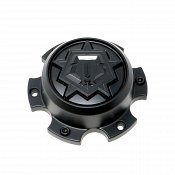 CAP-539B-6-TSTAR / TIS Satin Black Bolt-On Center Cap