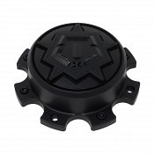 CAP-539B-8-TSTAR / TIS Satin Black Bolt-On Center Cap