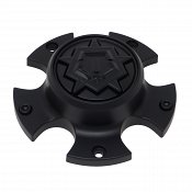 CAP-539B-TSTAR / TIS Satin Black Bolt-On Center Cap