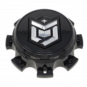 CAP-655BM-8-DB / DropStars Gloss Black Bolt-On Center Cap