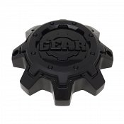 CAP-8L-B16 / Gear Alloy Gloss Black With Satin Black Inlay Bolt-On Center Cap