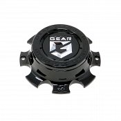 CAP-8L1-B19 / Gear Alloy Gloss Black Bolt On Center Cap