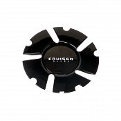 CAP-921MBF / Cruiser Alloy 921MB Pulsar FWD Snap On Black Center Cap