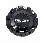 CAP-925MB / Crusier Alloy 925MB Cutter Gloss Black Bolt On Center Cap