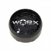 CAP-WX8-B20 / Worx Alloy Gloss Black 8-Lug Snap On Center Cap