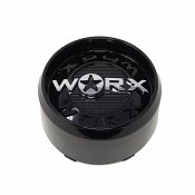 CAP-WX8T-B20 / Worx Alloy Gloss Black Tall 8-Lug Snap On Center Cap