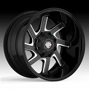 Center Line LT3 838BM Eliminator Black Milled Custom Wheels Rims