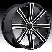 Cruiser Alloy 916MB Obsession Gloss Black Machined Custom Wheels