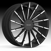 Cruiser Alloy 924MB Stiletto Machined Black Custom Wheels Rims