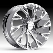 Cruiser Alloy 925C Cutter Chrome Plated Custom Wheels Rims