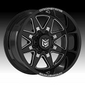 DropStars 655BM Black Milled Custom Wheels Rims