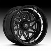 DropStars 657BM Machined Black Custom Wheels Rims