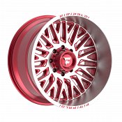 Fittipaldi Off Road FA07 Machied Red Custom Truck Wheels