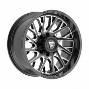 Fittipaldi Off Road FA08 Gloss Black Milled Custom Truck Wheels