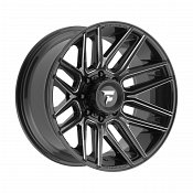 Fittipaldi Off Road FA14 Gloss Black Milled Custom Truck Wheels