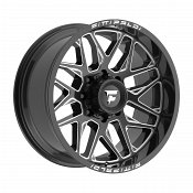 Fittipaldi Off Road FA19 Gloss Black Milled Custom Truck Wheels