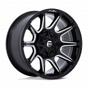 Fuel Super C FC880BE Gloss Black Milled Custom Truck Wheels