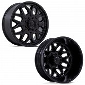 Fuel D871 Flux Dually Blackout Custom Truck Wheels