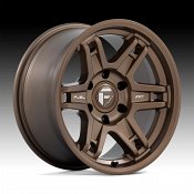 Fuel Slayer D837 FFT Matte Bronze Custom Truck Wheels