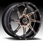 Fittipaldi Offroad Forged FTF06 Brushed Black Bronze Tint Custom Wheels Rims
