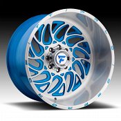Fittipaldi Offroad Forged FTF09 Brushed Blue Accents Custom Wheels Rims