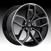 Foose F150 Outcast Gloss Black Milled Custom Wheels Rims