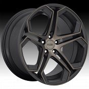 Foose F168 Impala Machined Black Dark Tint Custom Wheels Rims