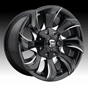 Fuel Stryker D571 Gloss Black Milled Custom Truck Wheels Rims