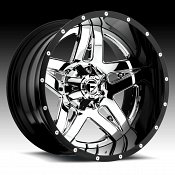 Fuel Full Blown D243 2pc Chrome Black Custom Wheels Rims