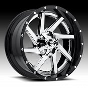 Fuel Renegade D263 2-PC Chrome / Gloss Black Custom Truck Wheels