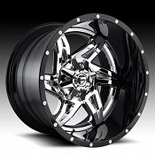 Fuel Rocker D272 2pc Chrome Black Custom Wheels Rims