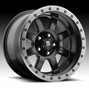 Fuel Trophy D551 Matte Black w/ Anthracite Ring Custom Truck Whe