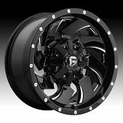 Fuel Cleaver D574 Gloss Black Milled Custom Truck Wheels Rims