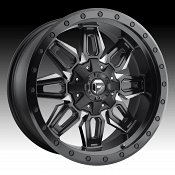 Fuel Neutron D591 Matte Black Milled Custom Truck Wheels Rims