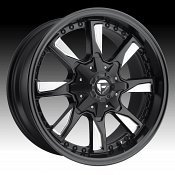 Fuel Hydro D603 Matte Black Milled Custom Truck Wheels Rims