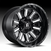 Fuel Hardline D620 Gloss Black Milled Custom Wheels Rims