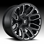 Fuel Warrior D623 Gloss Black Milled Custom Wheels Rims