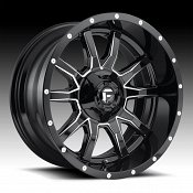 Fuel Vandal D627 Gloss Black Milled Custom Wheels Rims