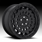 Fuel Zephyr Car D633 Satin Black Custom Wheels Rims